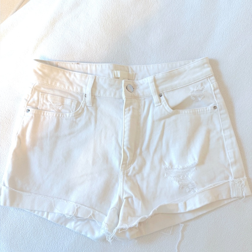 H&M White Jean Shorts